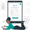 Sign Up & Verify illustration